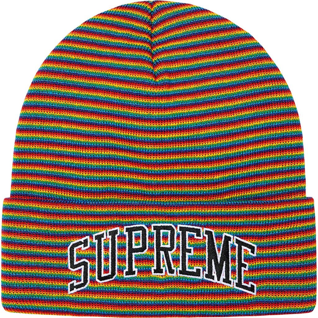 supreme-21aw-21fw-rainbow-stripe-beanie
