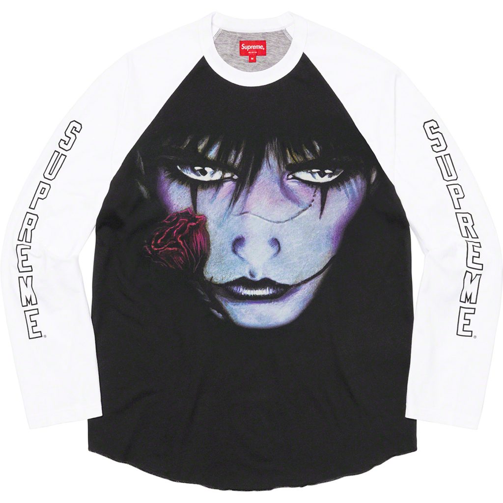supreme-the-crow-21aw-21fw-collaboration-release-20210918-week4-raglan-l-s-top