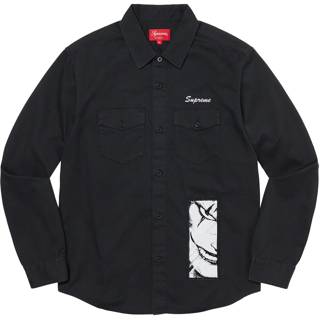 supreme-the-crow-21aw-21fw-collaboration-release-20210918-week4-work-shirt
