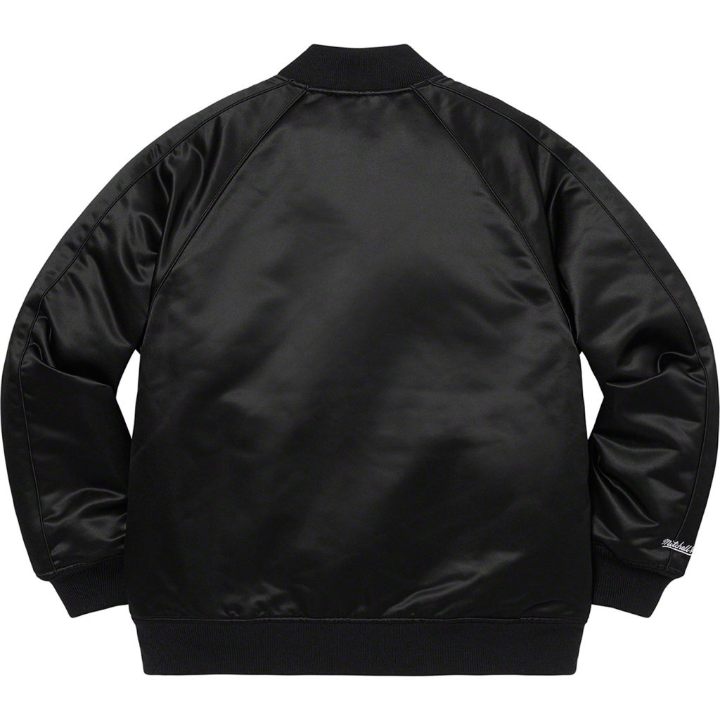 supreme-21aw-21fw-supreme-mitchell-ness-sequin-logo-varsity-jacket