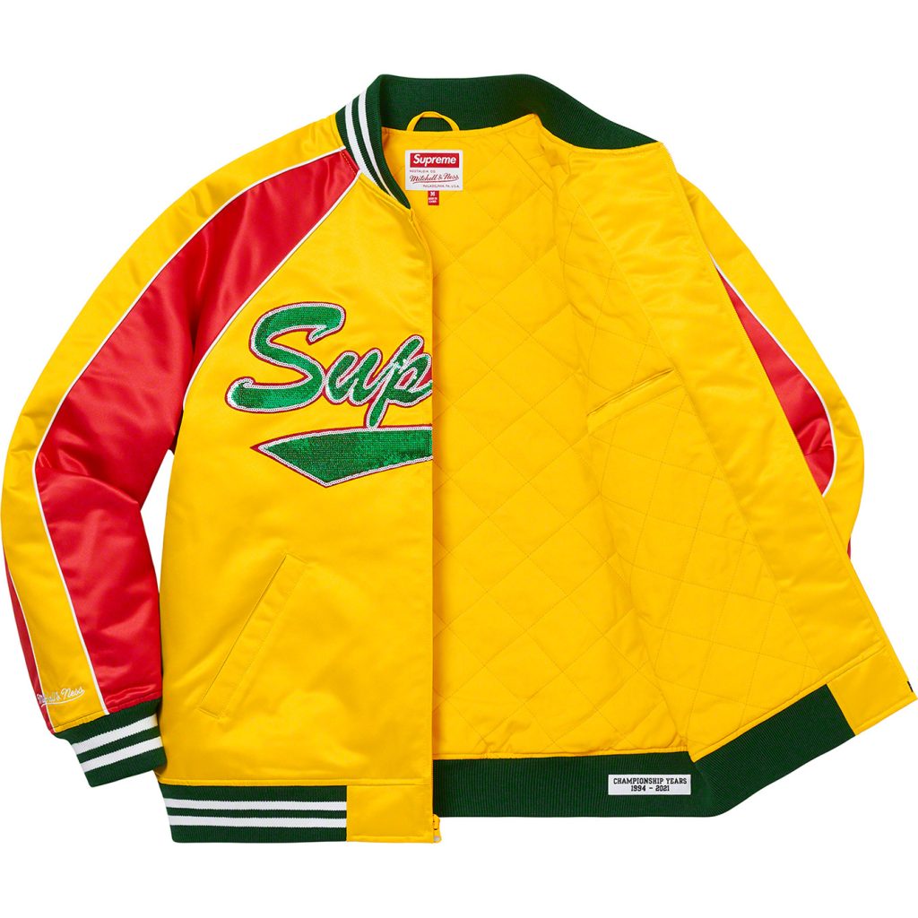 supreme-21aw-21fw-supreme-mitchell-ness-sequin-logo-varsity-jacket