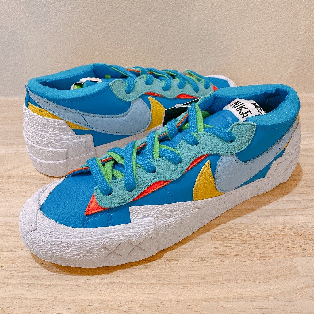 KAWS × sacai × NIKE BLAZER LOW NEPTUNE BLUEの所有者レビュー【購入記録、360度アングルなど】 | God  Meets Fashion