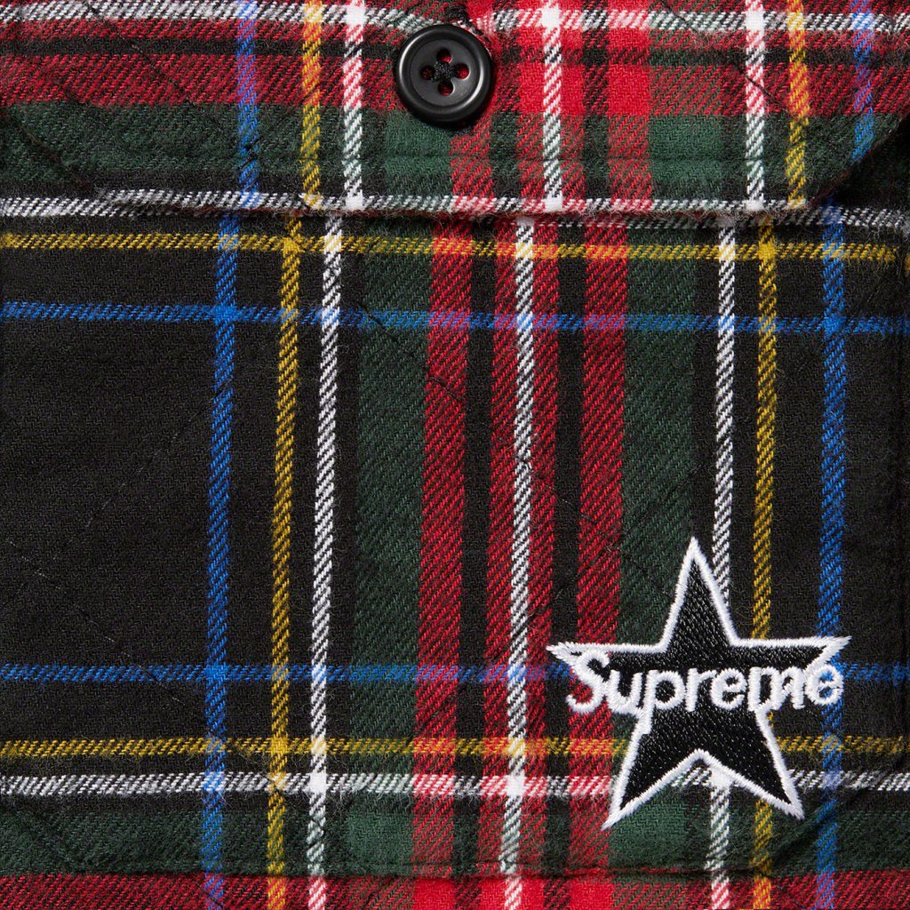 supreme-21aw-21fw-quilted-plaid-flannel-shirt