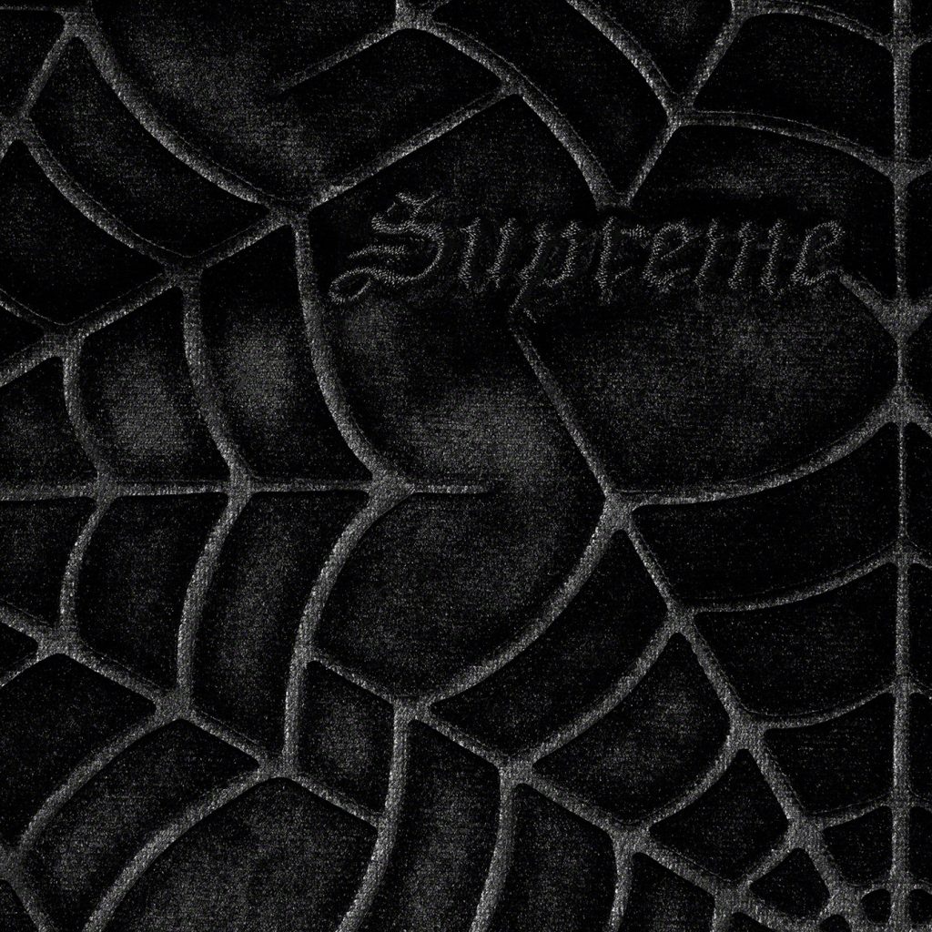 supreme-21aw-21fw-spider-web-velvet-s-s-shirt