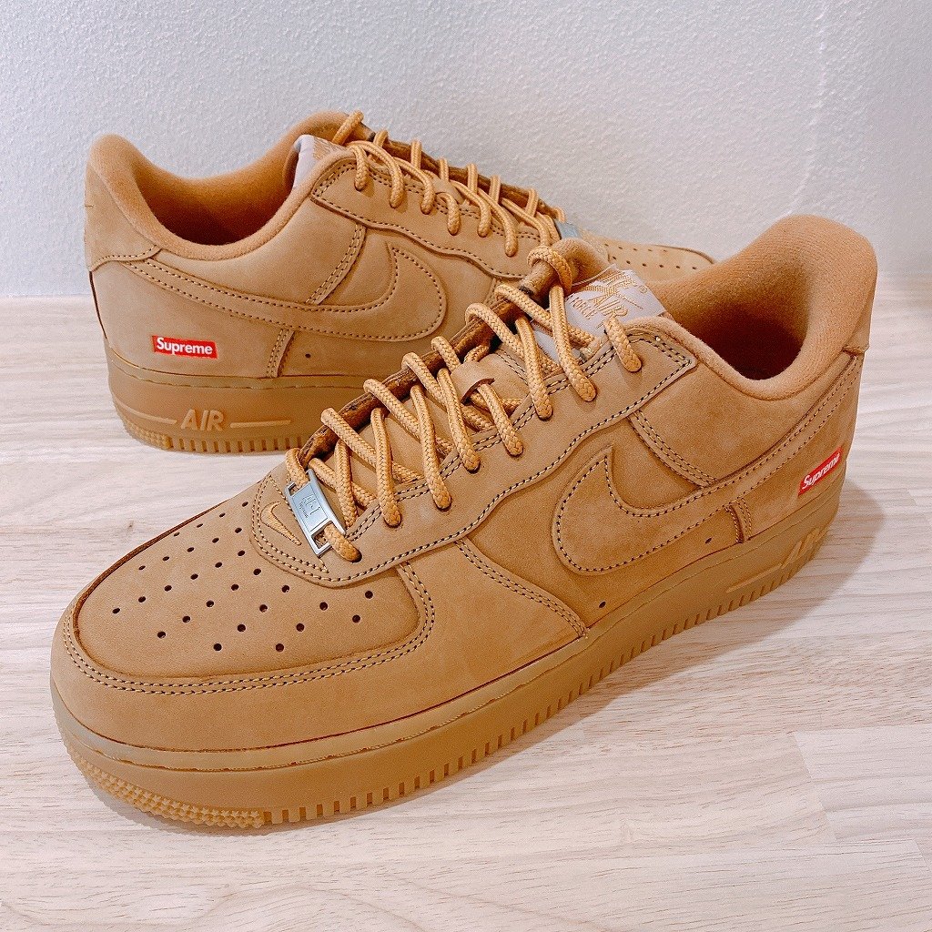 Supreme Nike Air Force 1 Low Wheat 29cmウィート程度 - スニーカー