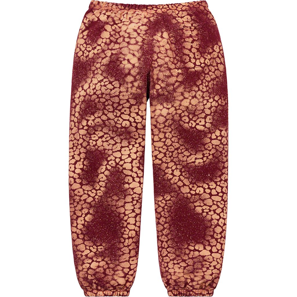 supreme-21aw-21fw-bleached-leopard-sweatpant