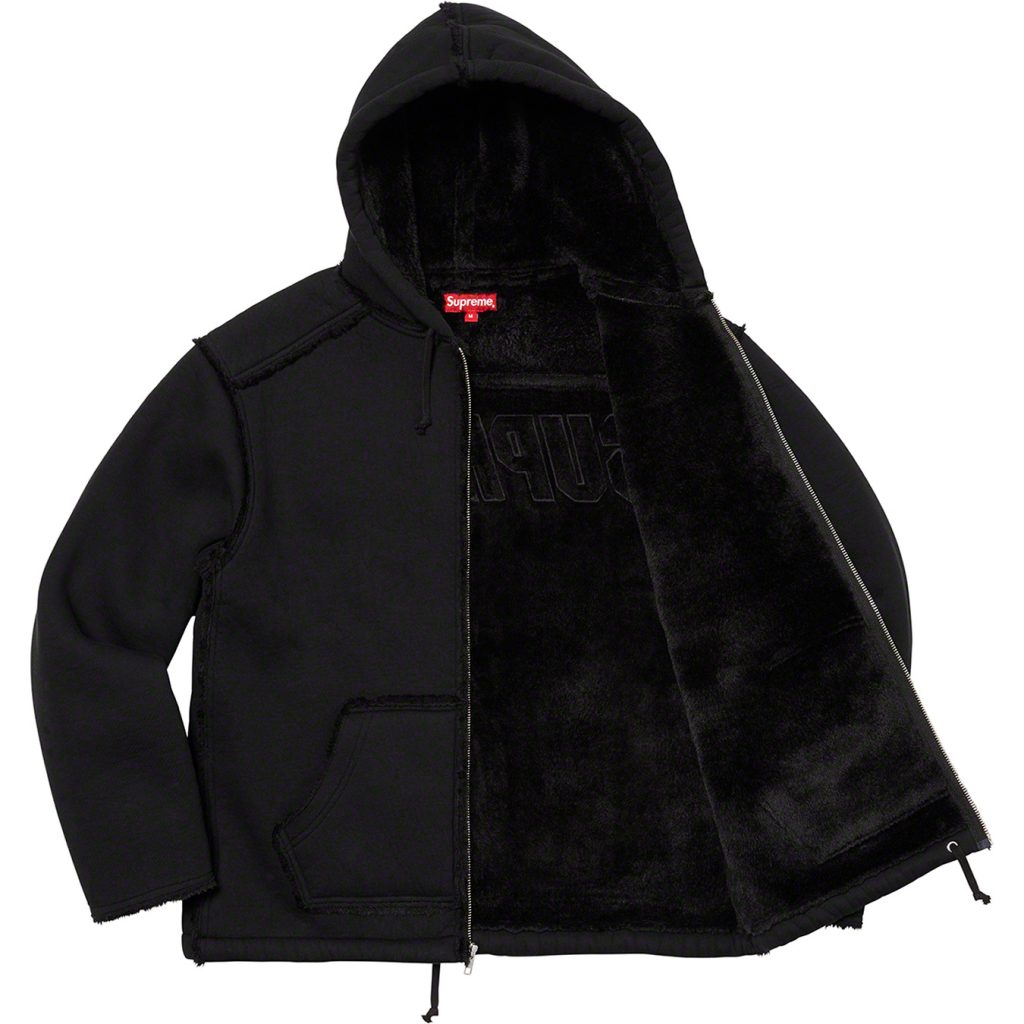 supreme-21aw-21fw-faux-shearling-hooded-jacket