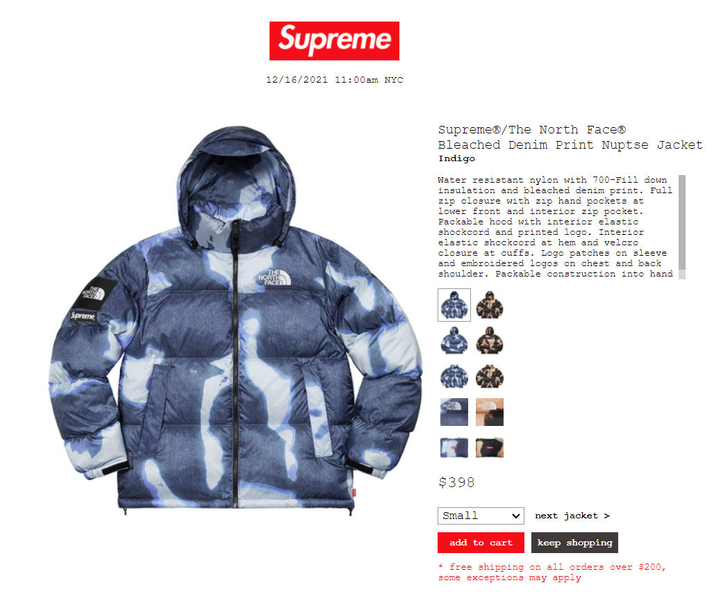 Supreme 公式通販サイトで12月18日 Week17に発売予定の新作アイテム ...