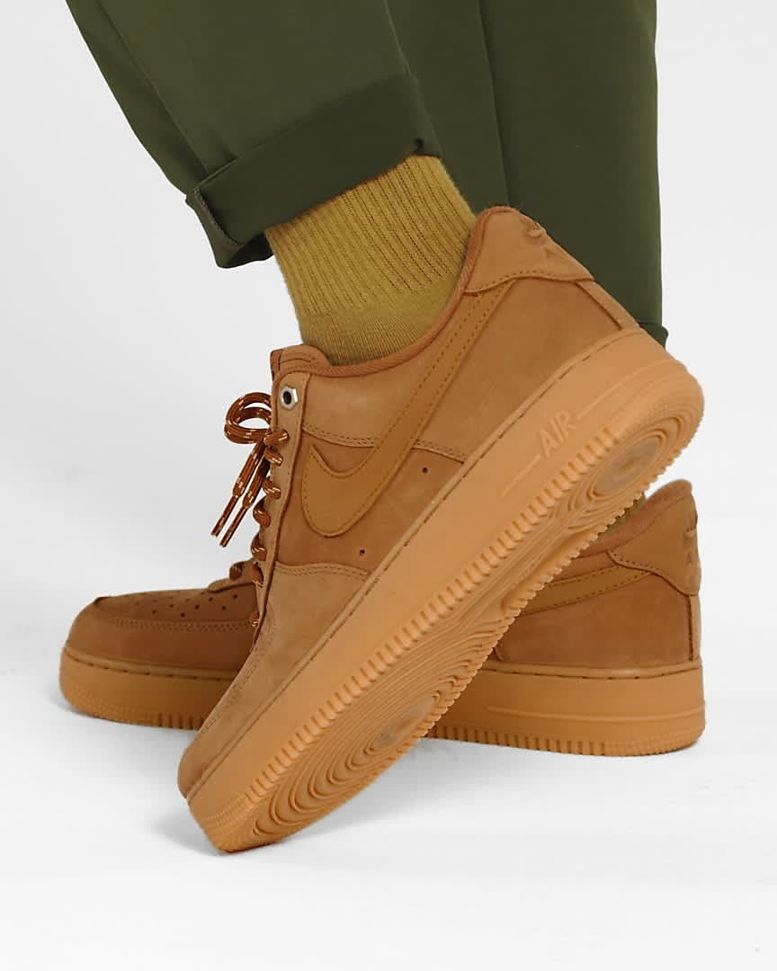 新品未着用 シュプリーム ナイキ エアフォース1ロー Flax Wheat 27
