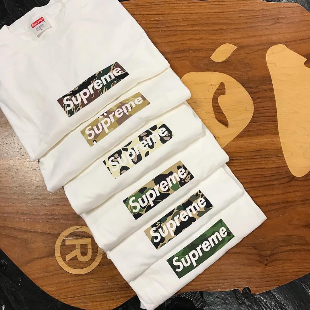 めのため Supreme - Supreme A BATHING APE Tシャツの通販 by ki's 