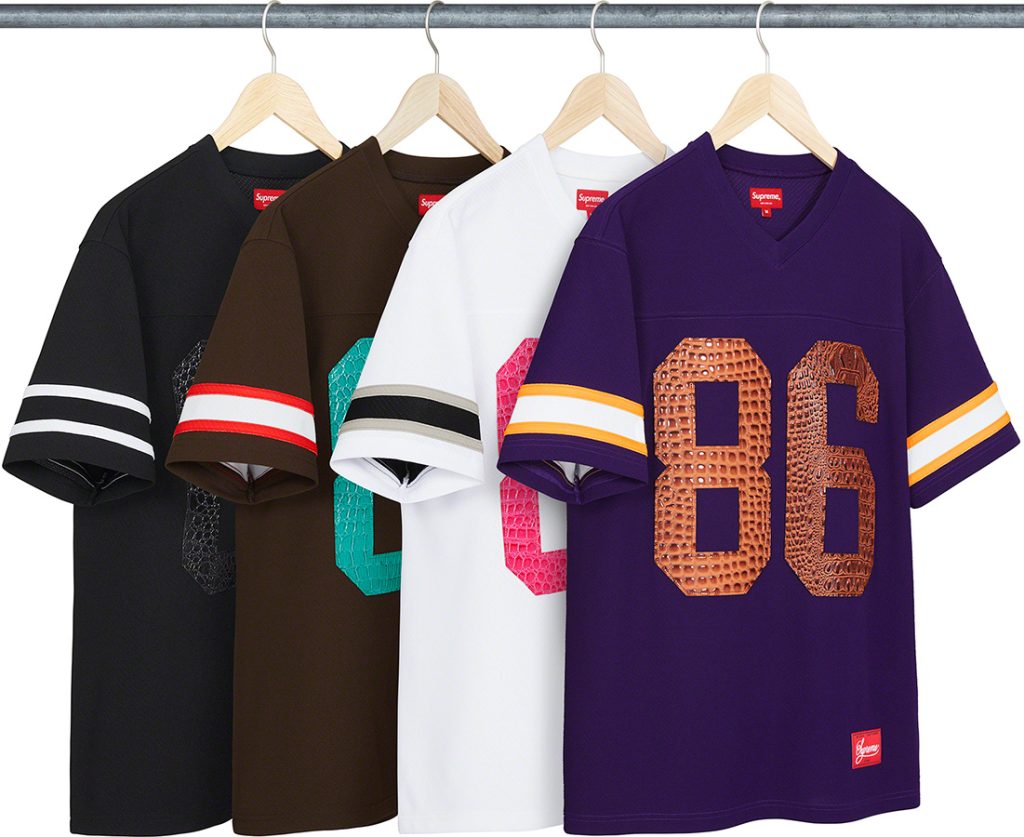 supreme-22ss-spring-summer-faux-croc-football-jersey