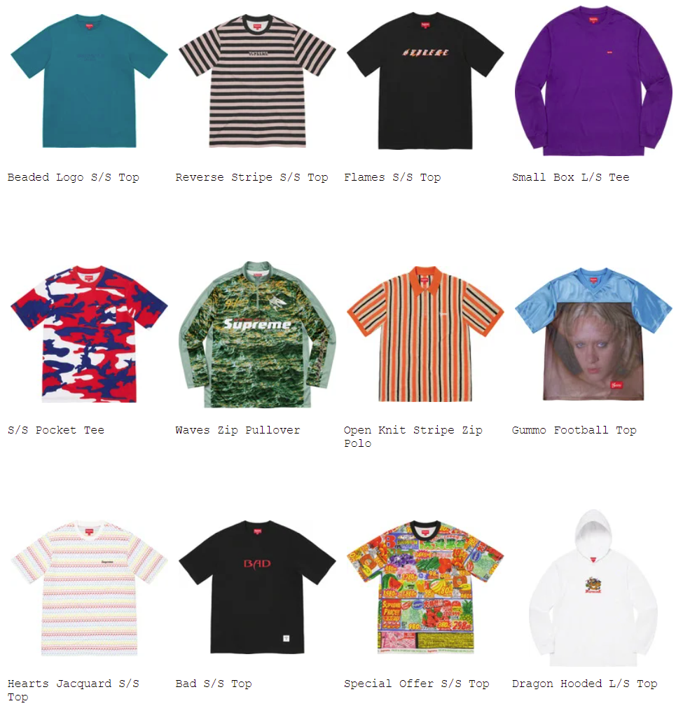supreme-22ss-spring-summer-tops-sweaters