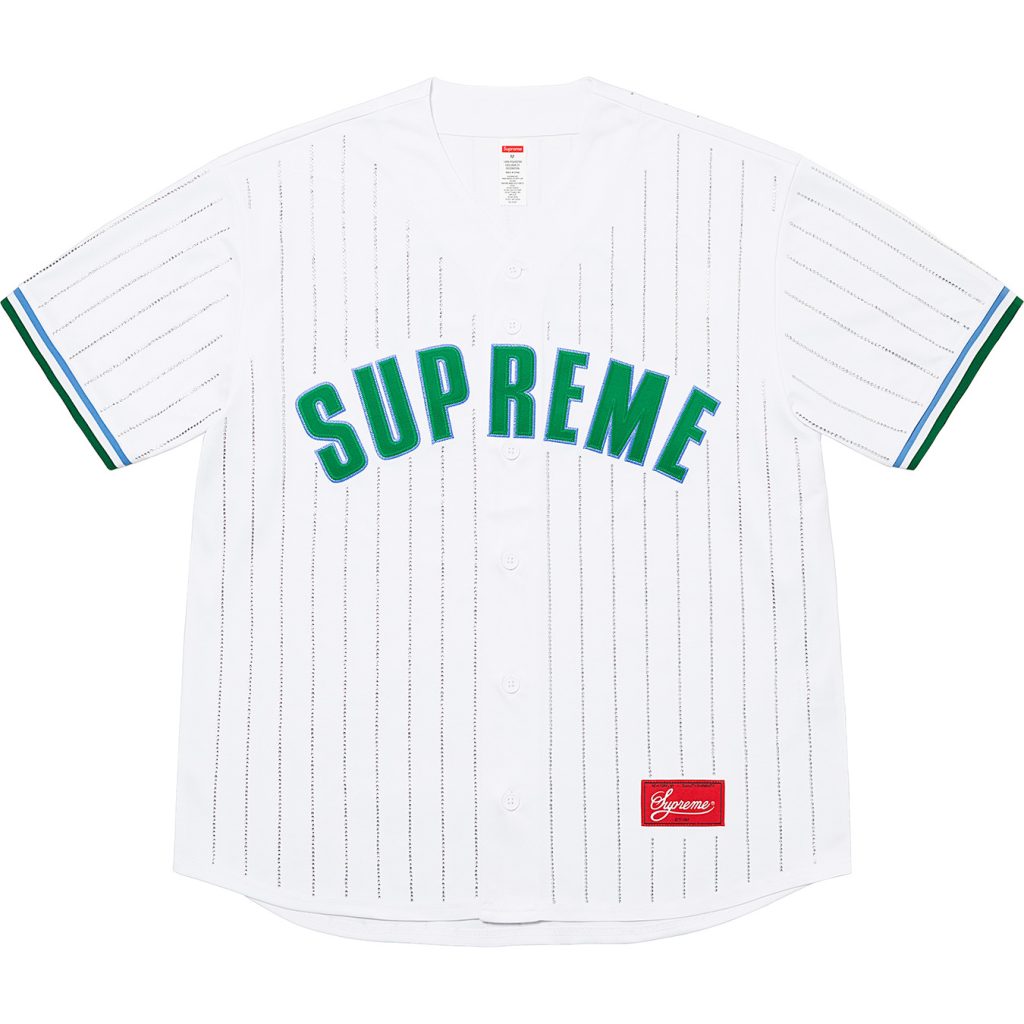 supreme-22ss-rhinestone-stripe-baseball-jersey