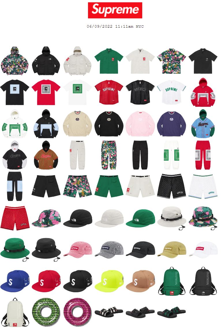Supreme 公式通販サイトで6月11日 Week16に発売予定の新作アイテム 