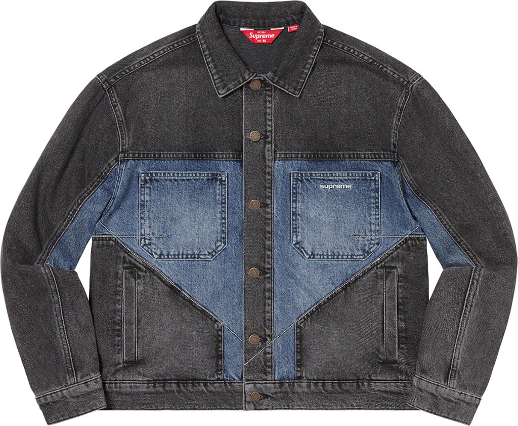 supreme-22aw-22fw-2-tone-paneled-denim-jacket