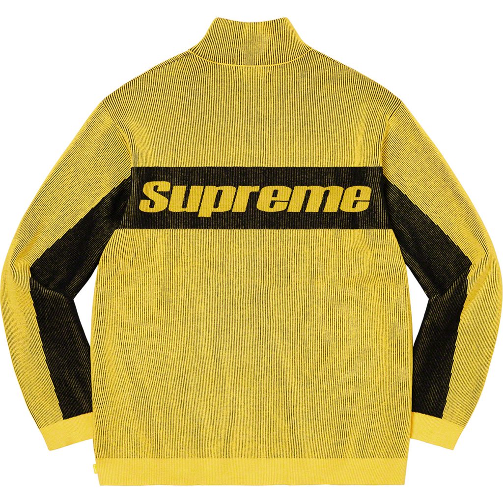 supreme-22aw-22fw-2-tone-ribbed-zip-up-sweater