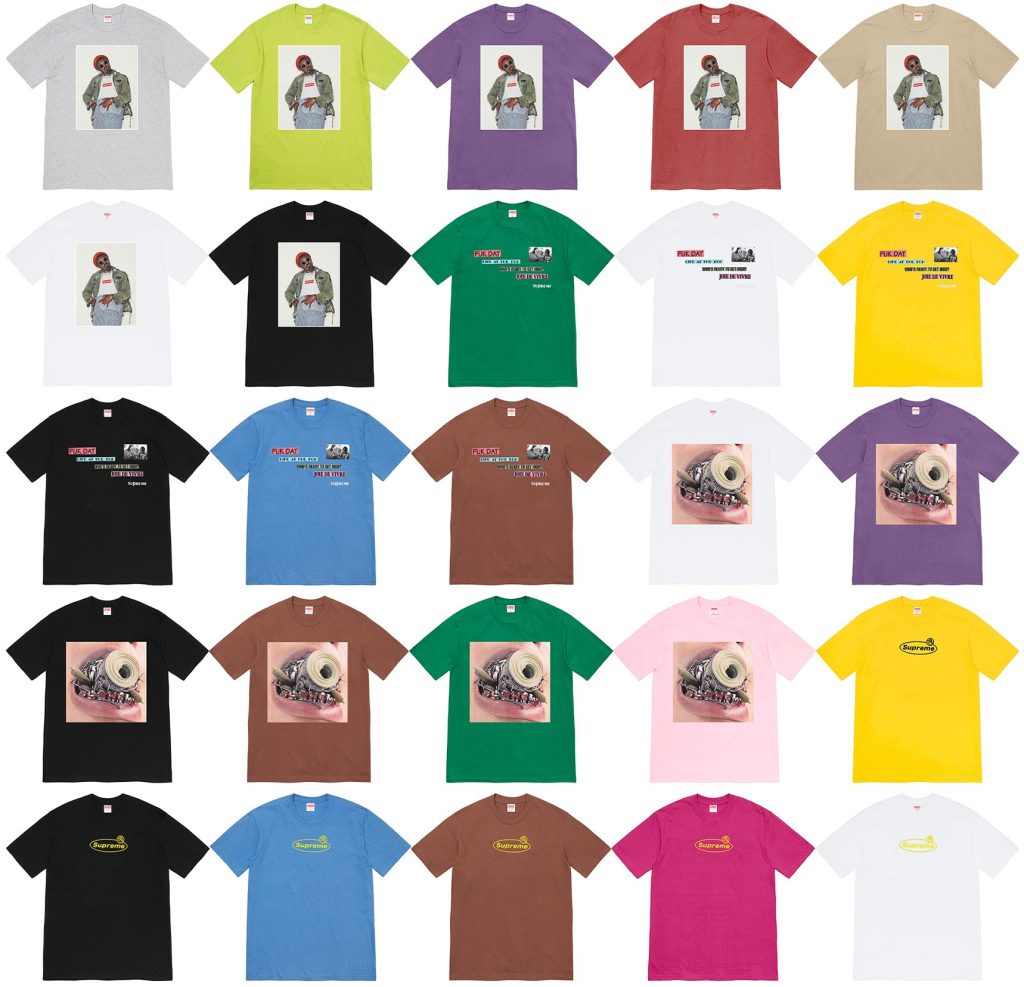supreme-22aw-22fw-launch-20220827-week1-release-items-t-shirt-color