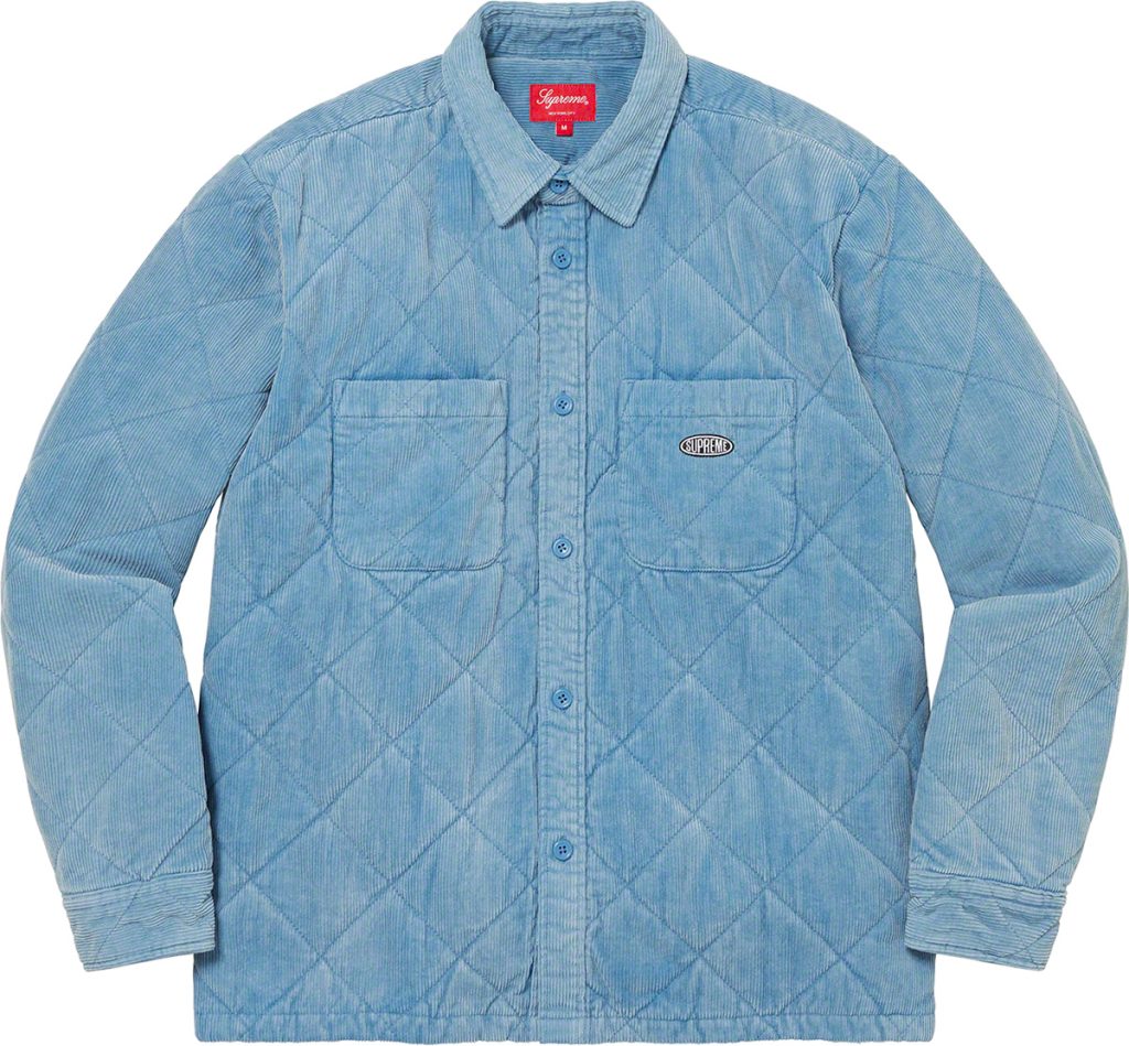 supreme-22aw-22fw-quilted-corduroy-shirt