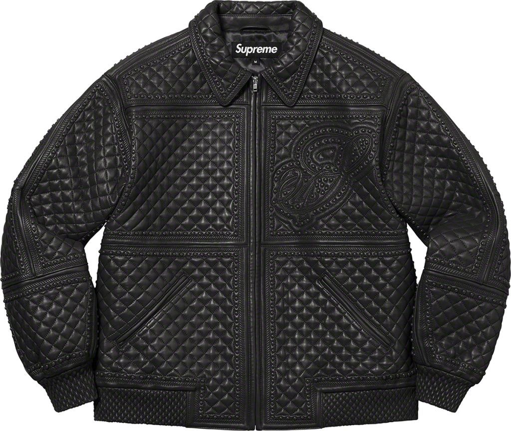 supreme-22aw-22fw-studded-quilted-leather-jacket