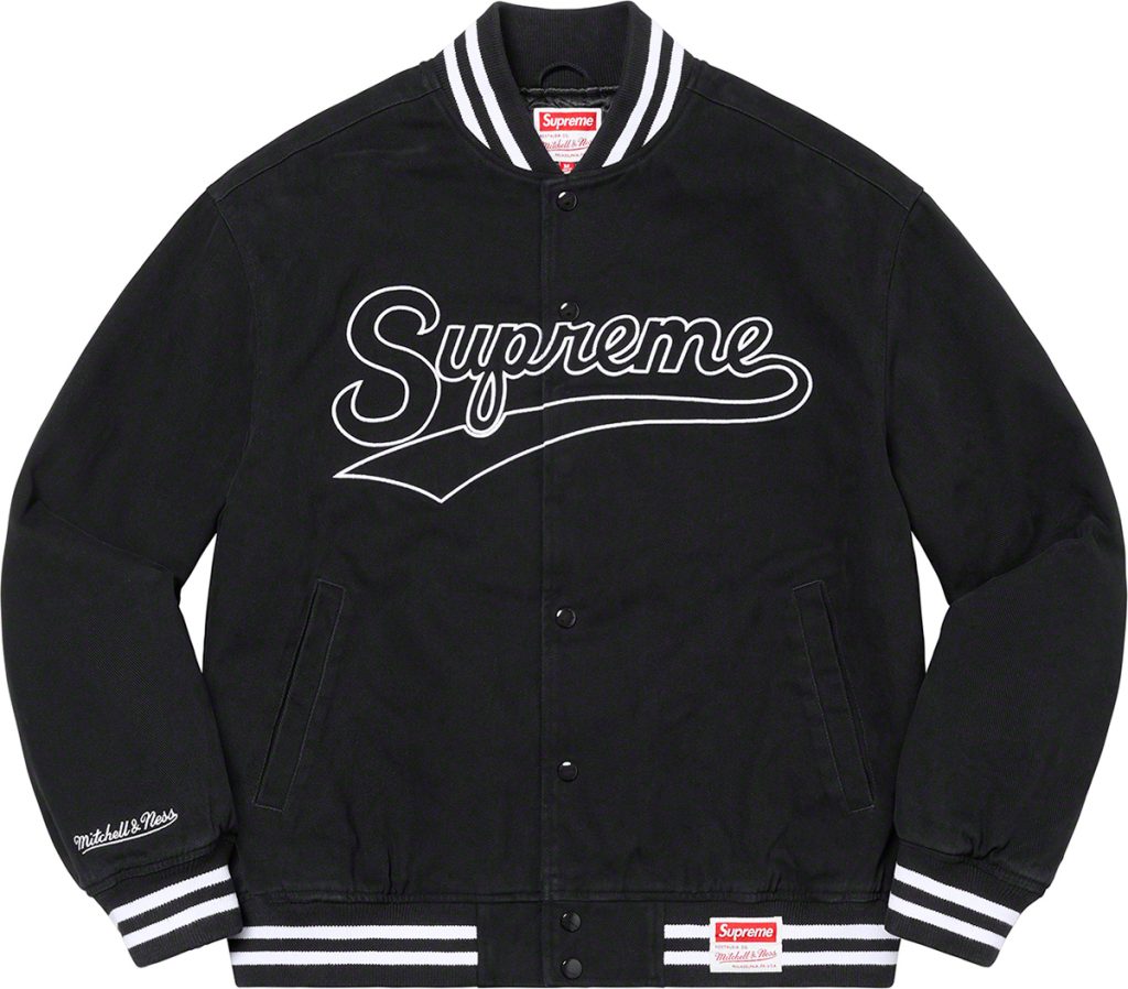 supreme-22aw-22fw-supreme-mitchell-ness-doughboy-twill-varsity-jacket