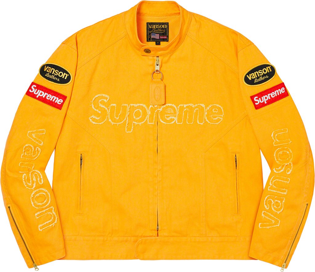supreme-22aw-22fw-supreme-vanson-leathers-cordura-denim-jacket