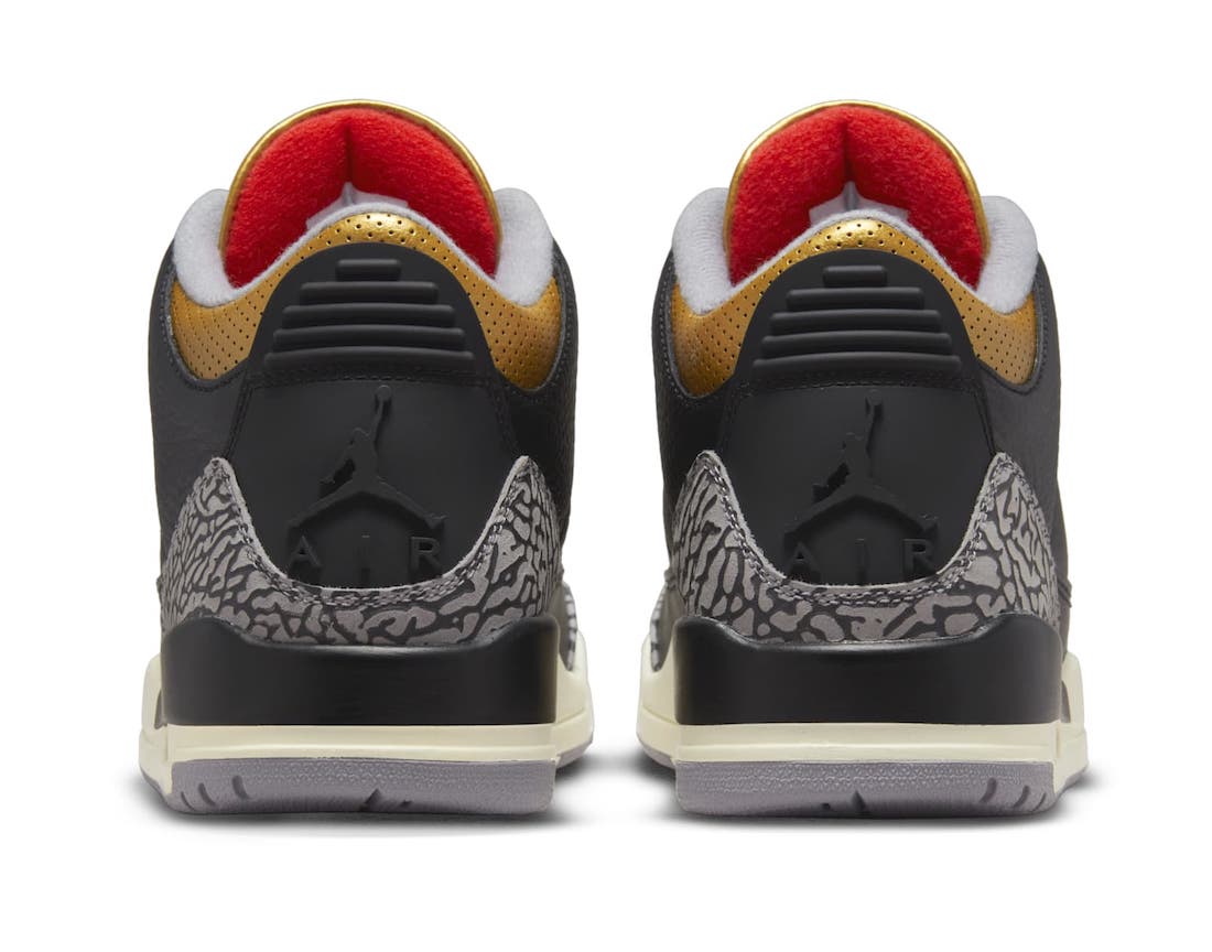 NIKE WMNS AIR JORDAN 3 BLACK GOLDが10/6に国内発売予定【販売店舗