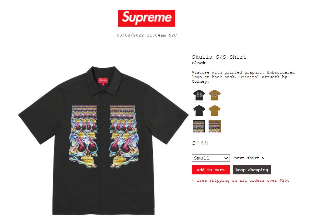 Supreme 公式通販サイトで9月10日 Week2に発売予定の新作アイテム 