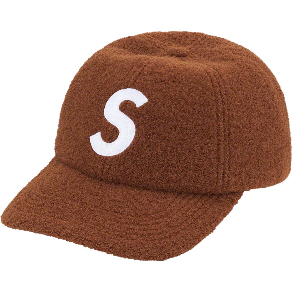 supreme-22aw-22fw-boiled-wool-s-logo-6-panel
