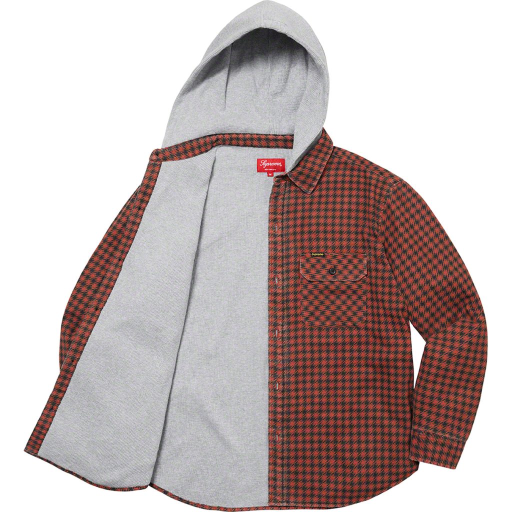 supreme-22aw-22fw-houndstooth-flannel-hooded-shirt