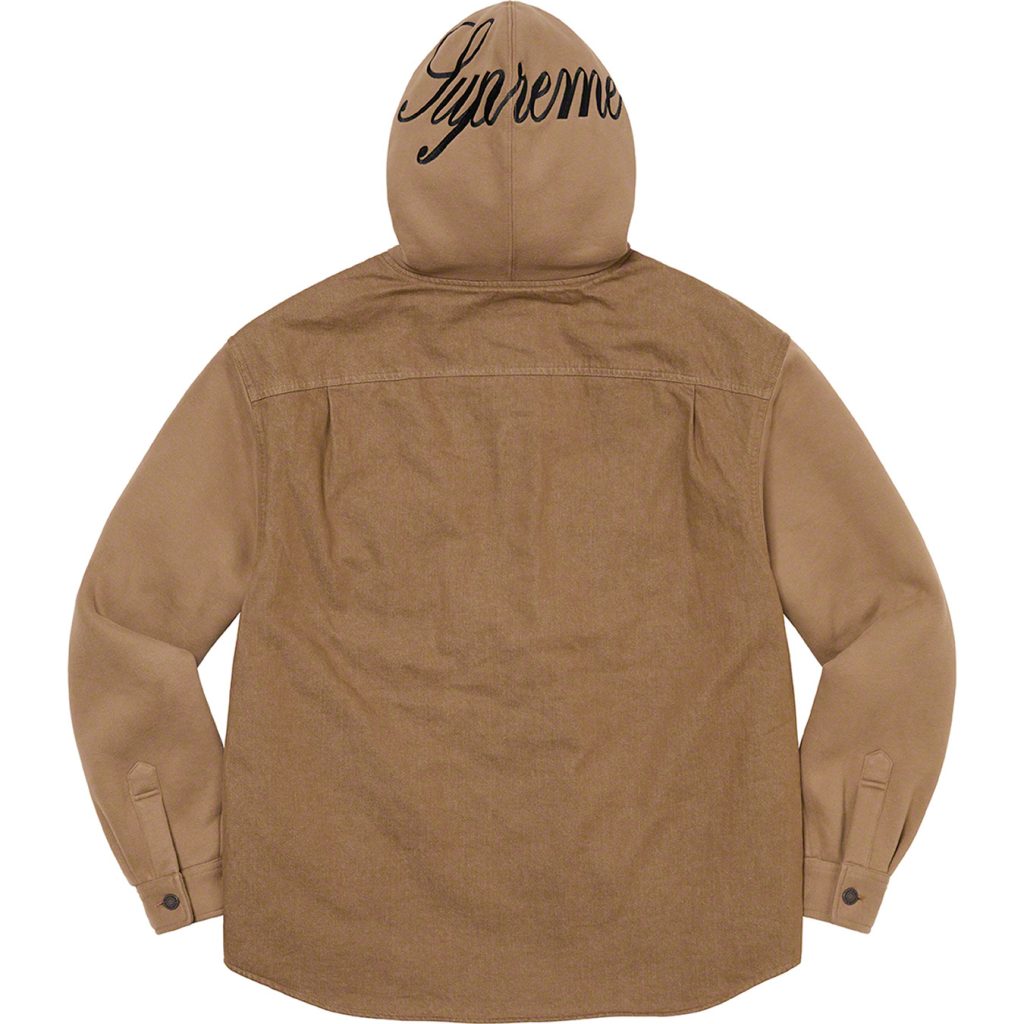 supreme-22aw-22fw-fleece-hooded-denim-shirt