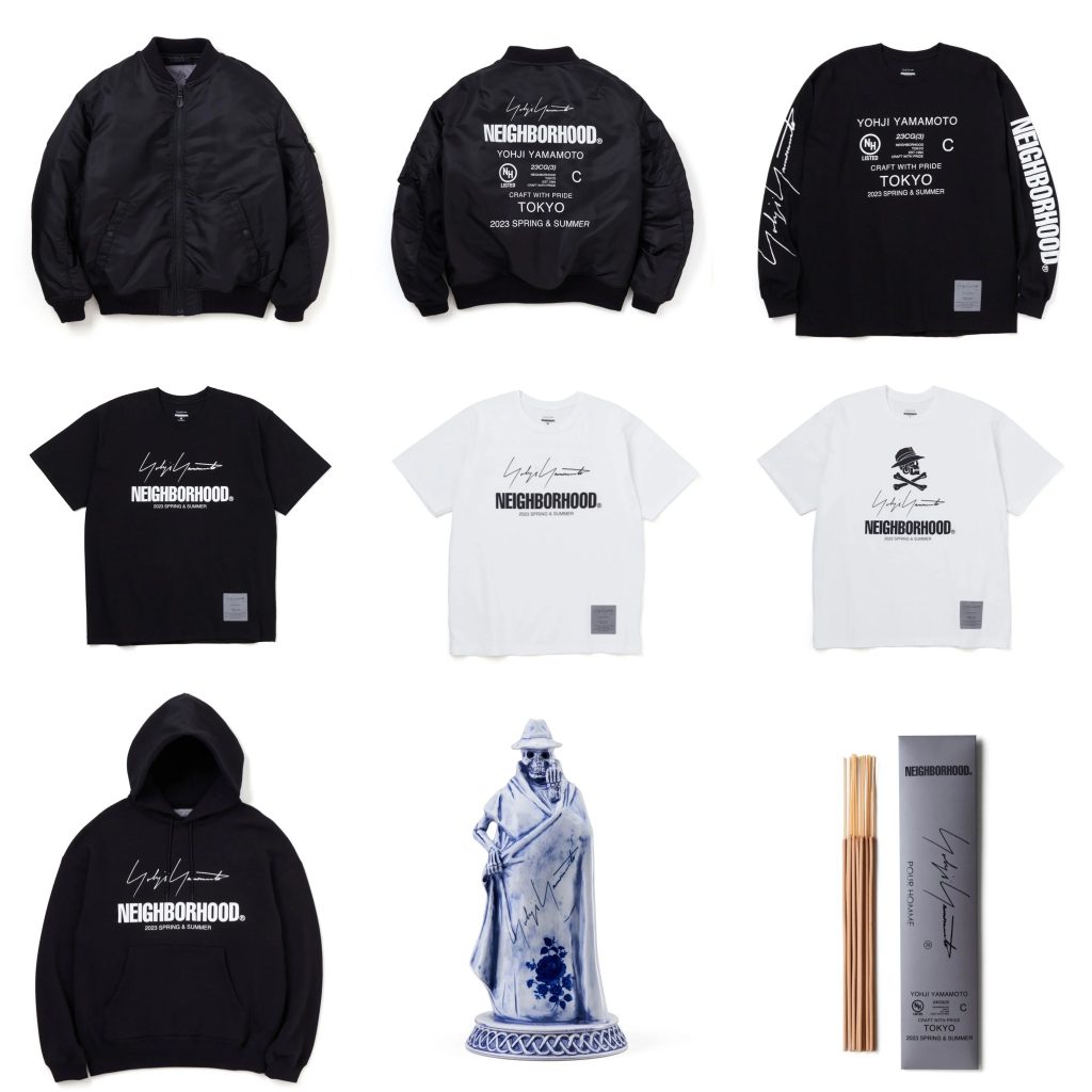 NEIGHBORHOOD × Yohji Yamamoto POUR HOMME 23SS コラボアイテムが12/9 ...