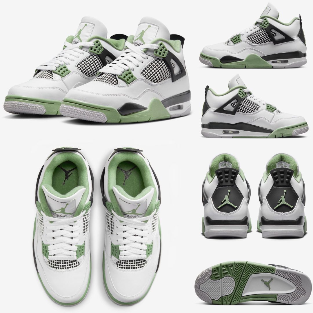 WMNS Air Jordan 4 エアジョーダン4 オイルグリーン22.0