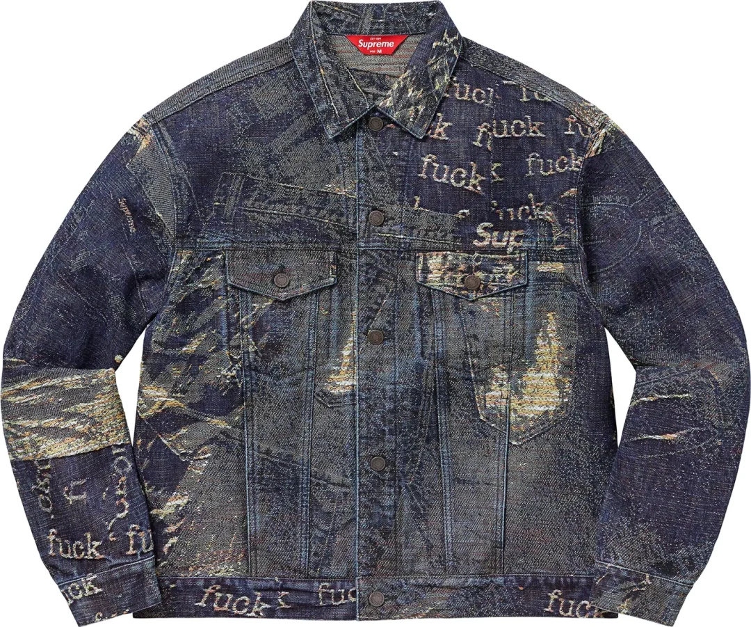 supreme-23ss-archive-denim-jacquard-trucker-jacket
