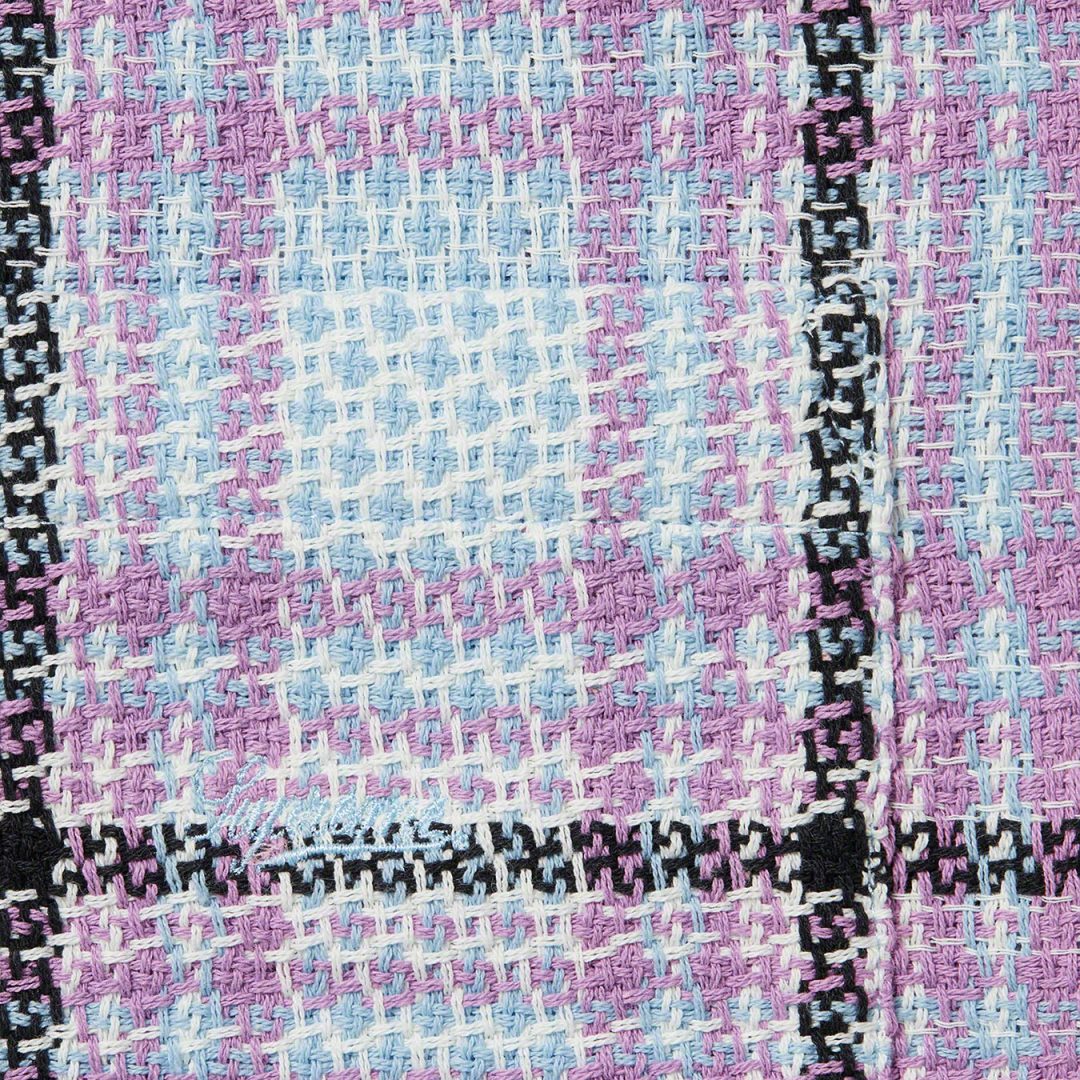 supreme-23ss-basket-weave-plaid-shirt