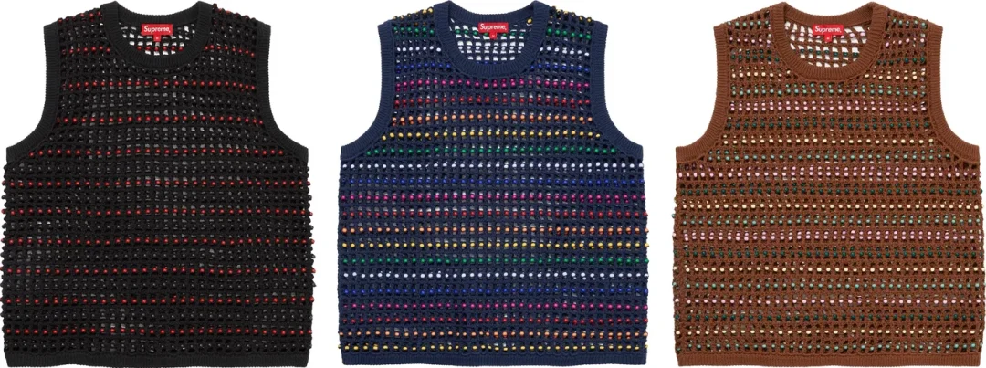 supreme-23ss-beaded-sweater-vest