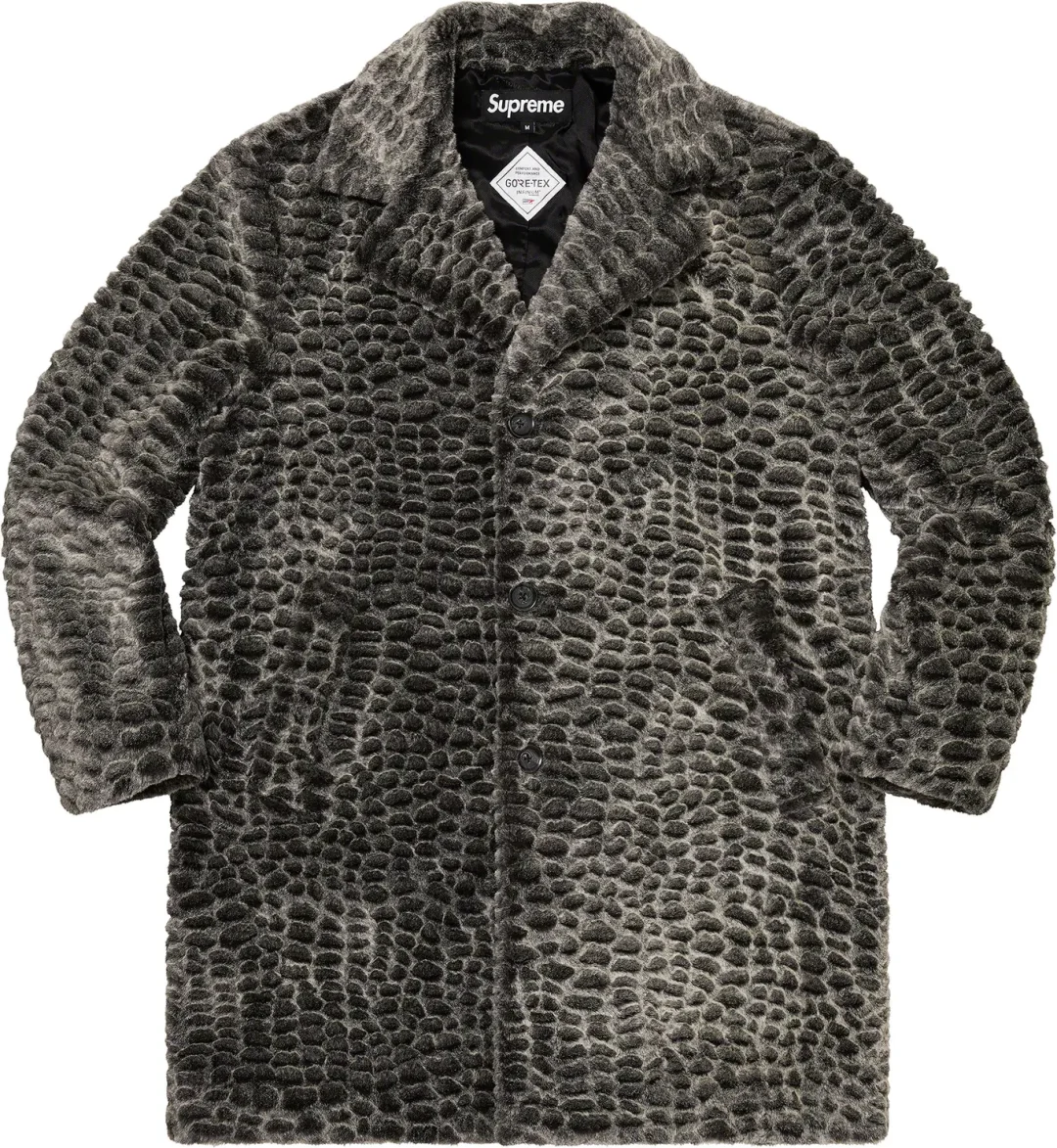 supreme-23ss-croc-faux-fur-overcoat