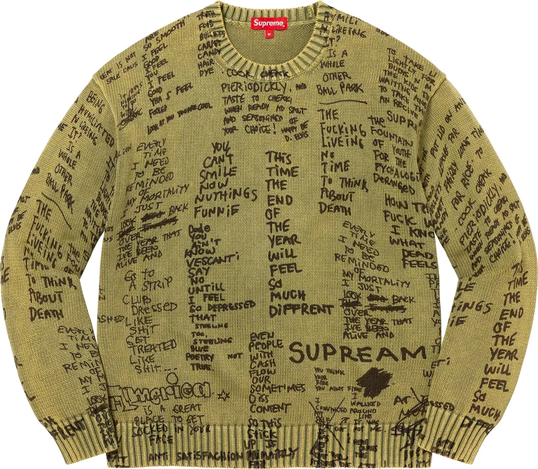 supreme-23ss-gonz-poems-sweater