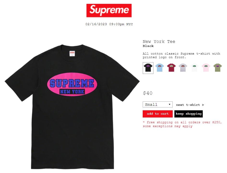 Supreme 23SS 立ち上げ日と公式通販サイトのオープン日の2月18日 Week1に発売予定の新作アイテム一覧 | God Meets  Fashion