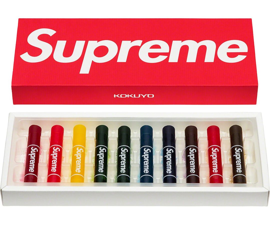 supreme-23ss-supreme-kokuyo-translucent-crayons-pack-of-10