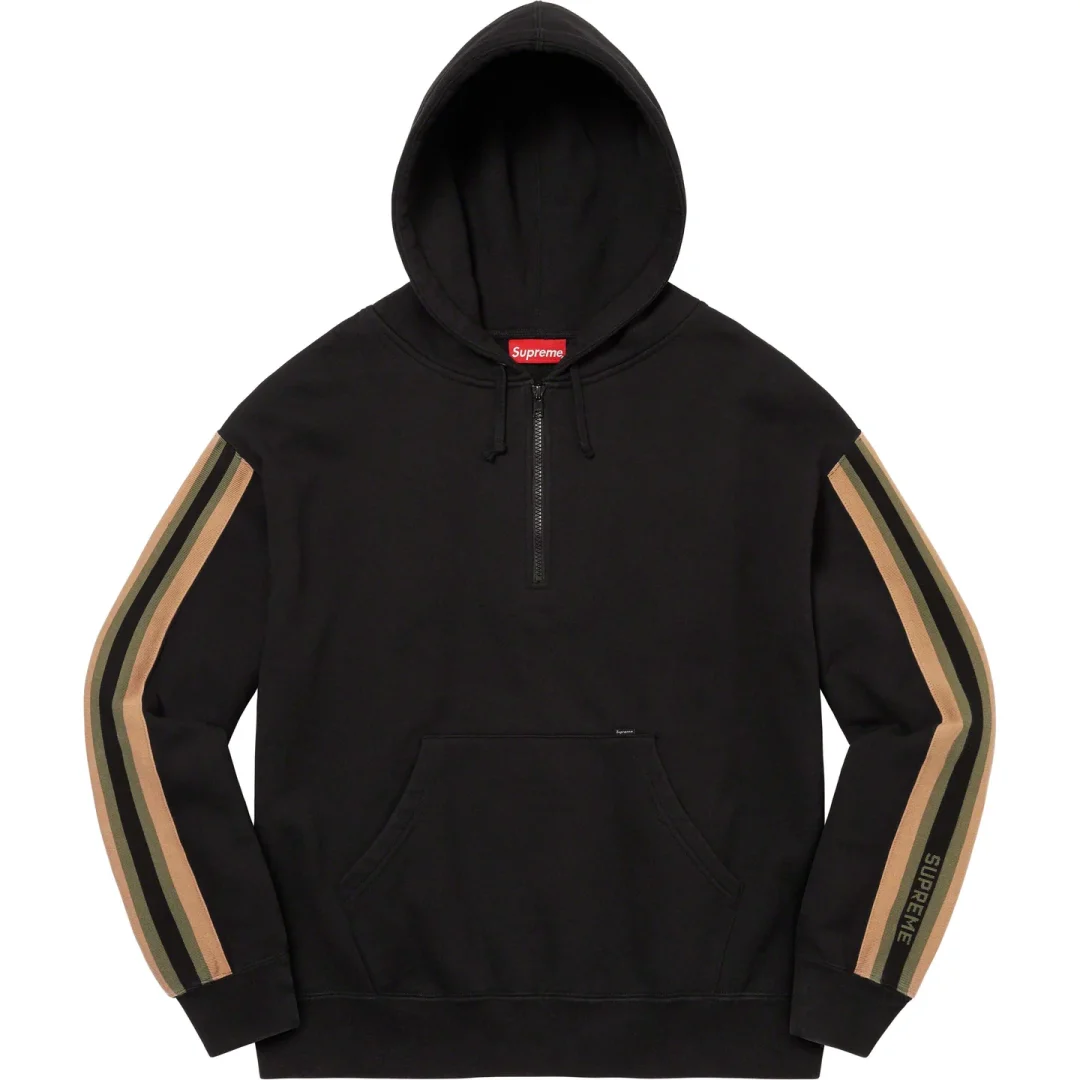 supreme-23ss-half-zip-hooded-sweatshirt