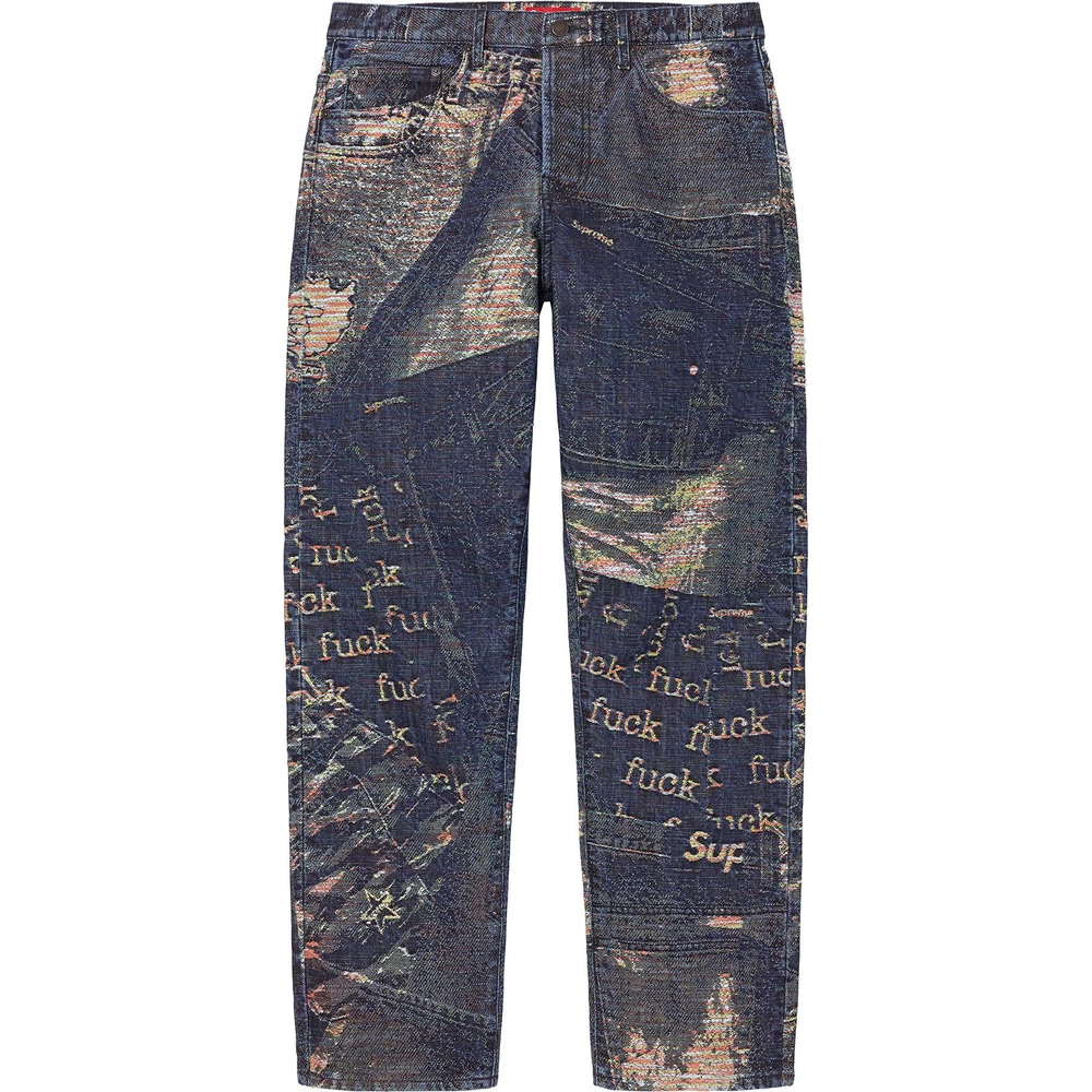suprem-23ss-archive-denim-jacquard-regular-jean
