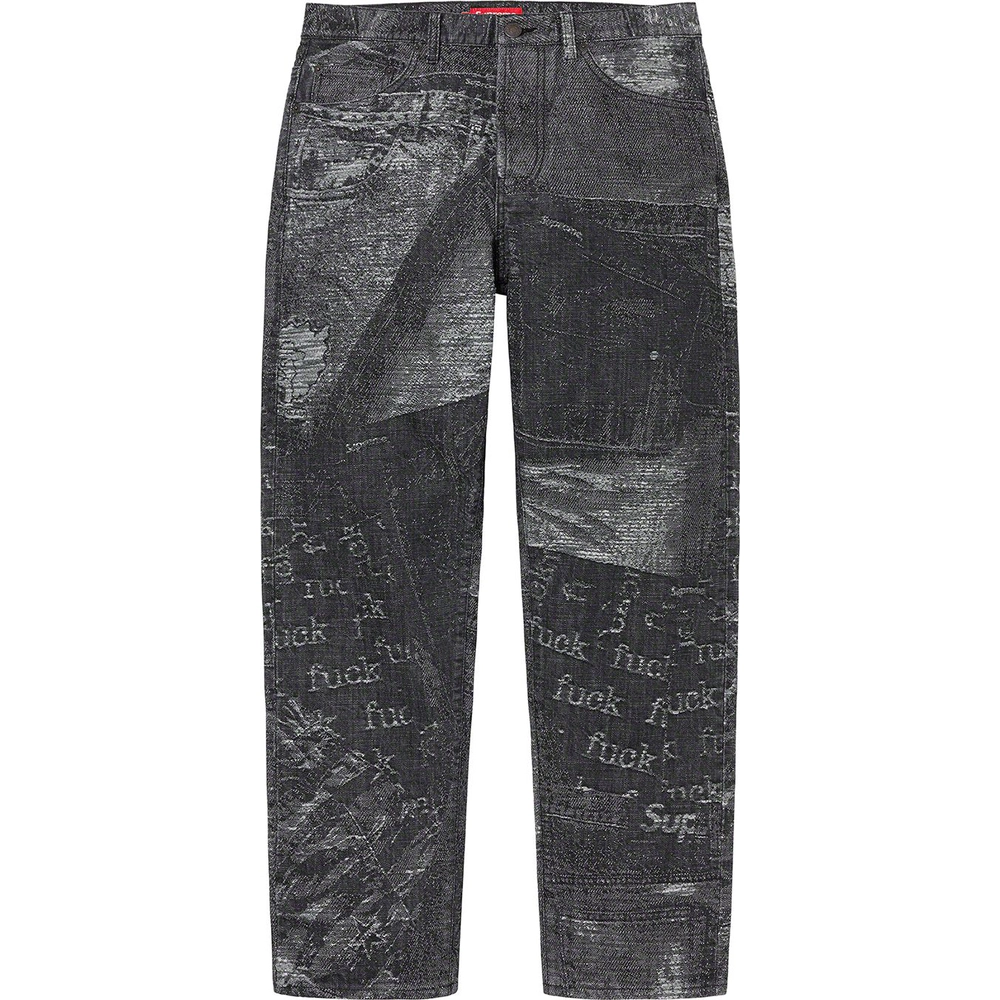 suprem-23ss-archive-denim-jacquard-regular-jean