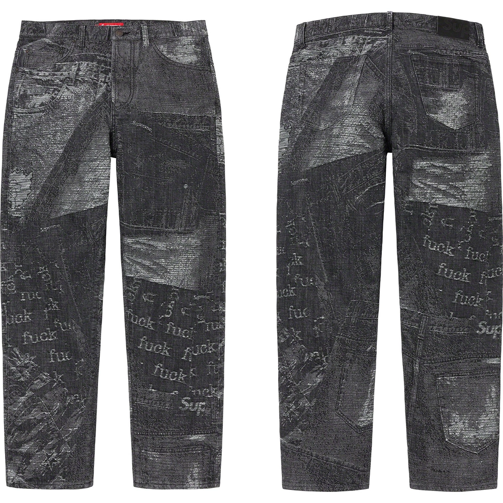 suprem-23ss-archive-denim-jacquard-regular-jean