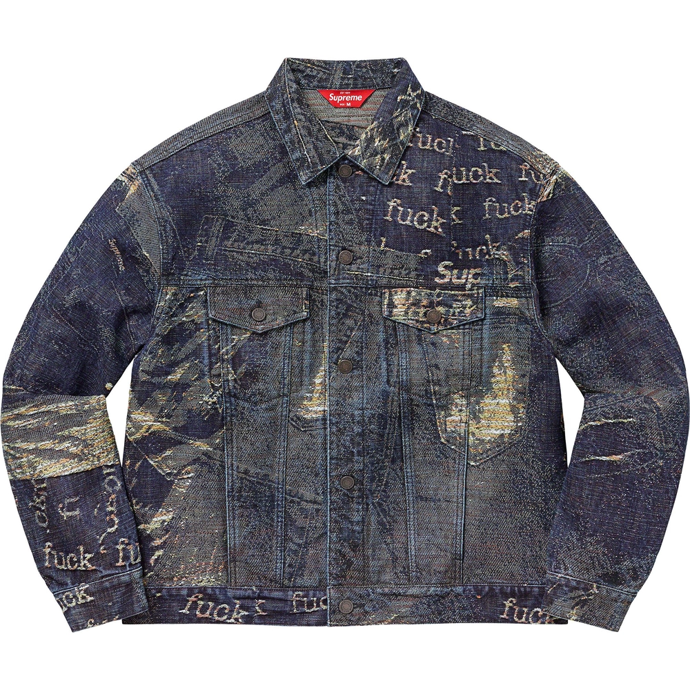 suprem-23ss-archive-denim-jacquard-trucker-jacket
