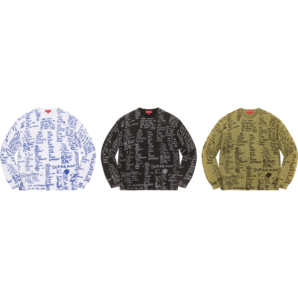 supreme-23ss-gonz-poems-sweater
