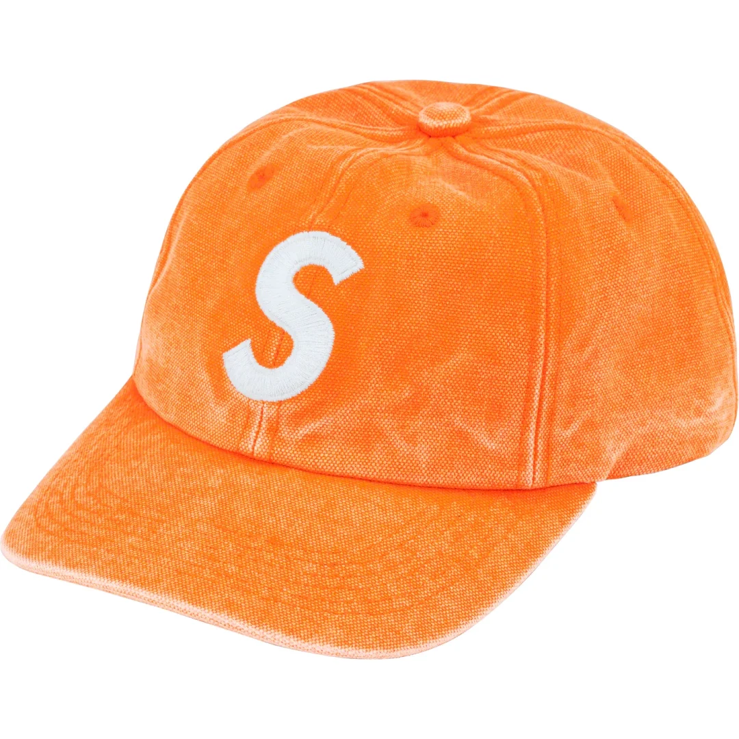 supreme-23ss-pigment-canvas-s-logo-6-panel