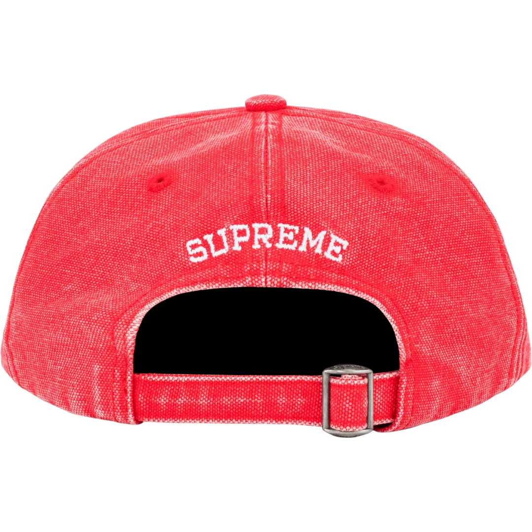 supreme-23ss-pigment-canvas-s-logo-6-panel