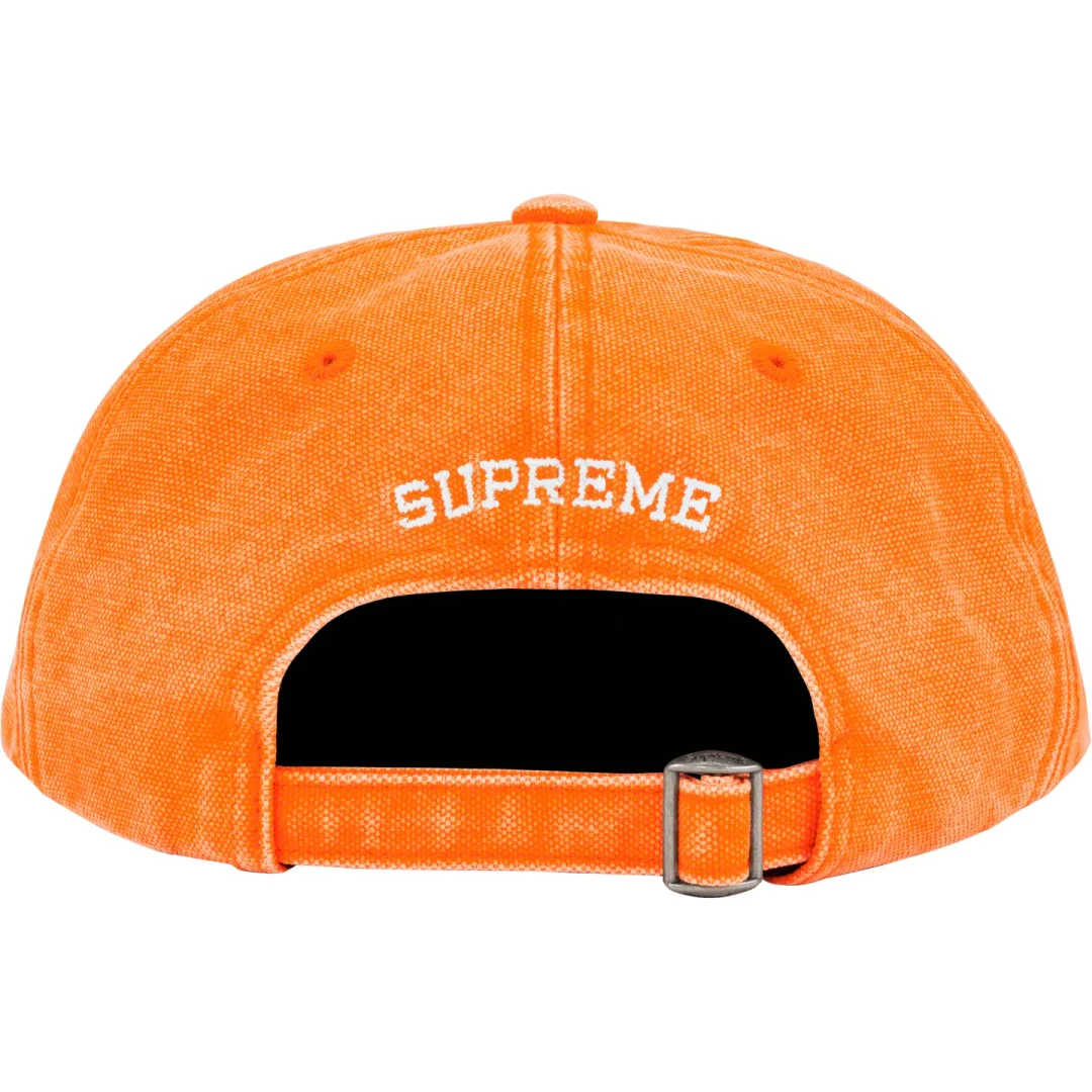 supreme-23ss-pigment-canvas-s-logo-6-panel
