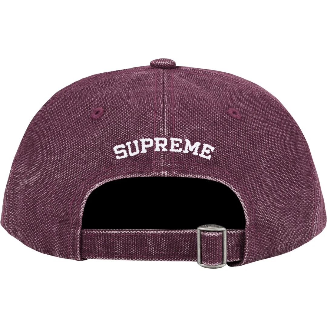 supreme-23ss-pigment-canvas-s-logo-6-panel