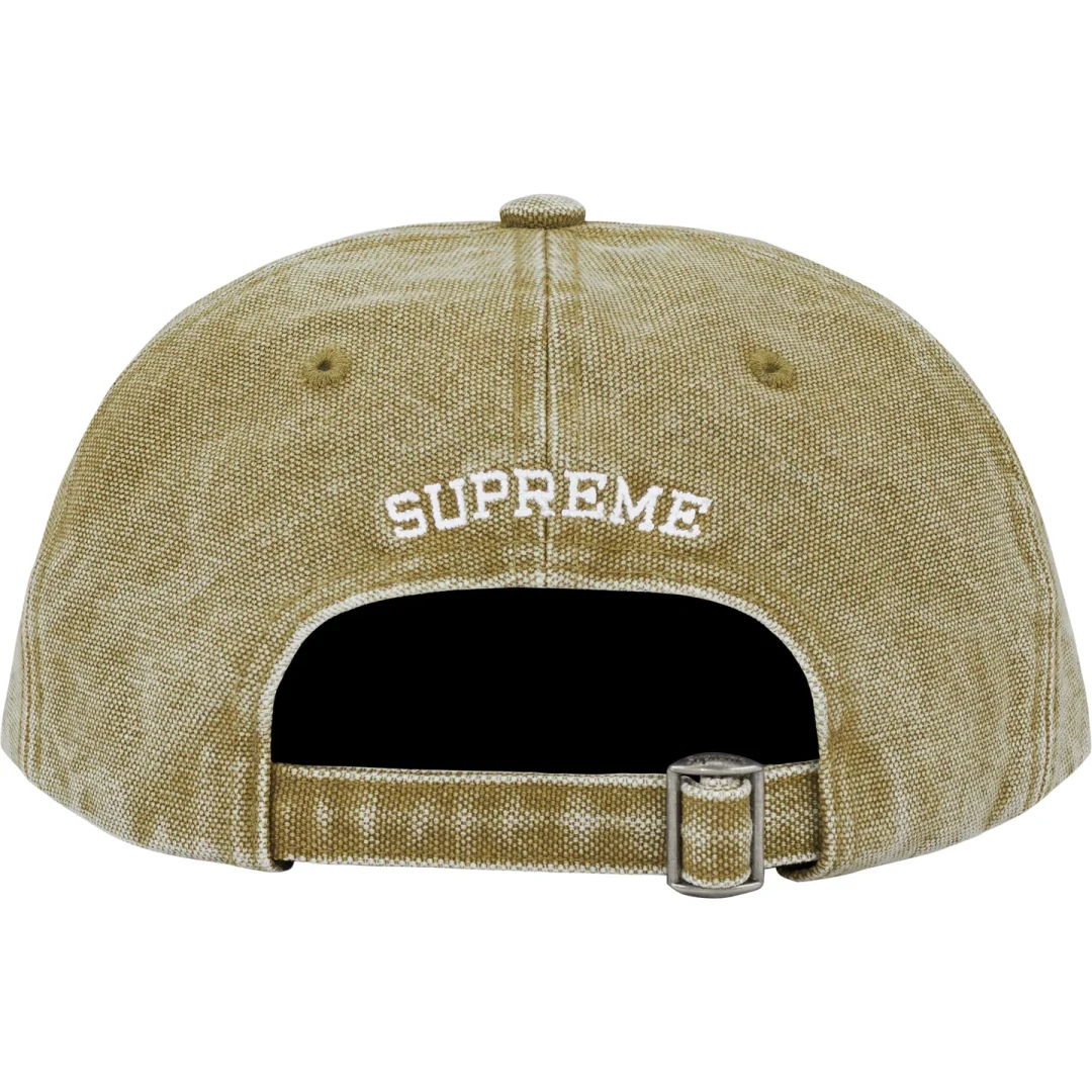 supreme-23ss-pigment-canvas-s-logo-6-panel